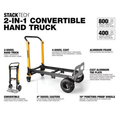 TOUGHBUILT 800-lbs. Capacity 4 -Wheel Multiple colors/finishes Aluminum Convertible hand truck