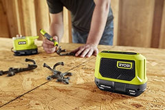 Ryobi One+ ONE+ 18V 無線緊湊型藍牙音箱(僅工具) RYOBI 良明(美國)