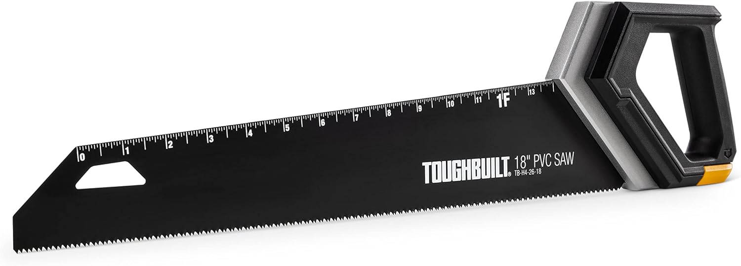 ToughBuilt 18" PVC 鋸,雙刃齒設計鋸,高碳鋼刀片 - (TB-H4-26-18) TOUGHBUILT