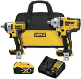 美行得偉Dewalt DCK215P1 20V MAX XR(5 Ah*1) 3/8 吋無線衝擊扳手+ 1/2 吋中檔衝擊扳手,帶Detent Pin套裝(預購10-15日) DEWALT得偉(美行)
