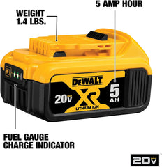 美國得偉 DEWALT 20V Max XR超鋰電電池(5.0Ah) DCB205(墨西哥製造) DEWALT得偉(美行)