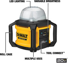 DEWALT 20V MAX LED 工作燈,小巧便攜,防風雨防塵,無線 (DCL074)預購7-10個工作日 DEWALT得偉(美行)