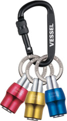 VESSEL快速抓取器3個裝紅色藍色黃色3個裝帶鐵環 Vessel(日本製)