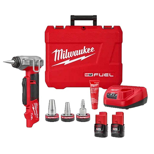 Milwaukee M12 FUEL ProPEX 擴展工具套件,帶 1/2 in. - 1 in. RAPID SEAL ProPEX 擴展頭 MILWAUKEE美沃奇(美行)