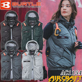 BURTLE AC1154 AC戰術背心(男女通用)2026款,尺寸M-3XL,4種顏色,相容於飛機全套安全帶,風扇及電池需另購 日本直送BURTLE