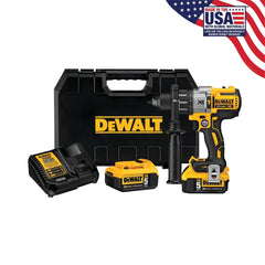 美行得偉DEWALT 20V MAX XR 電鑽無刷,3 段速度雙電5.0AH套裝(預購10-15日) DEWALT得偉(美行)