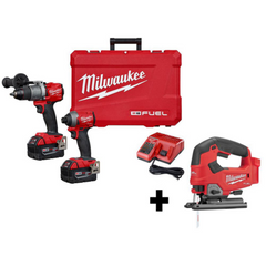 美沃奇MILWAUKEE 2997-22 M18 FUEL 2 雙電5.0組合套裝+ M18積梳 MILWAUKEE美沃奇(美行)