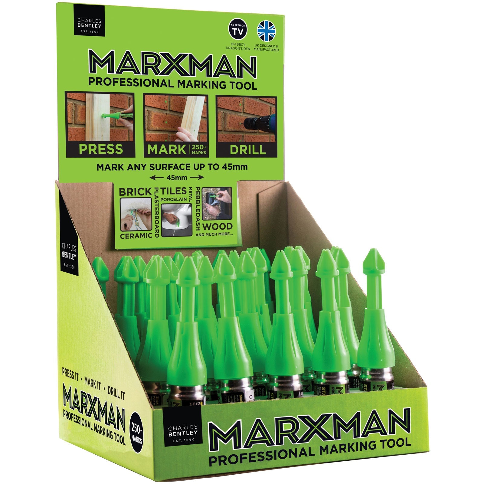 英國製Marxman MARXMANCDU30 MarXman 標準專業標記工具筆(CDU of 30) 全球小五金&配件