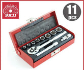 日本SK11套筒扳手套裝1/4工具套裝工具套裝11PCS棘輪工具套裝 (預購商品) 日本SK11