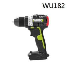 WORX 威克士 - WU938 (WU380S+WU182)20V 無刷兩用油壓鑽+無刷電鑽孖寶套裝帶鑽咀/ 批咀 WORX 威克士