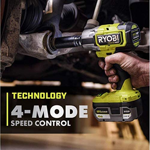 RYOBI - ONE+ HP 18V 無刷無線 4 模式½ 英吋衝擊扳手（現貨） RYOBI 良明（美行）