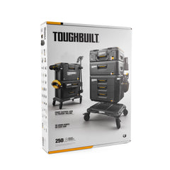 新款美國TOUGHBUILTSTACKTECH 塑膠/金屬滾動工具箱安裝座 (1) 4 輪推車TB-B1-T-10 TOUGHBUILT