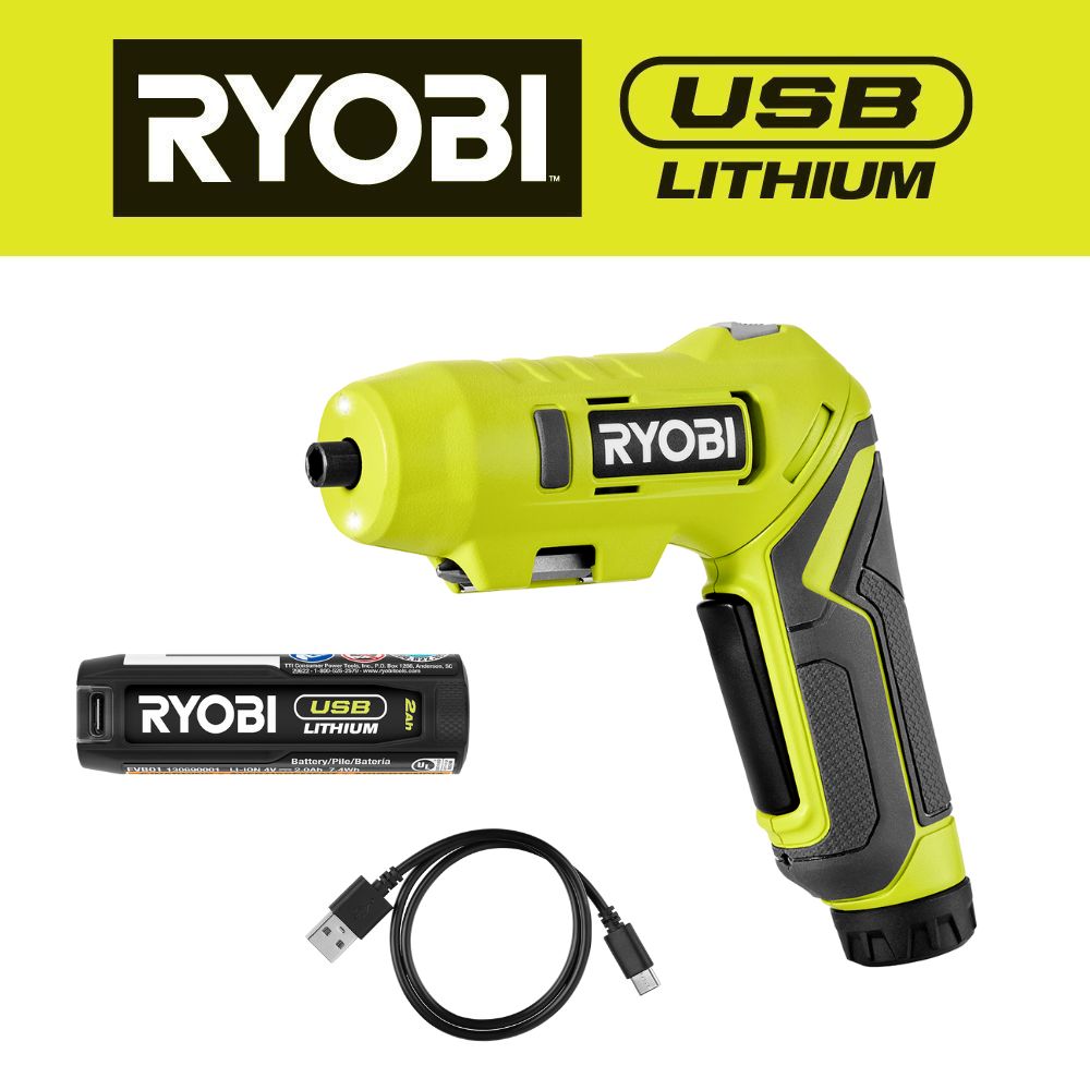 RYOBI USB 鋰螺絲起子套件-新品獨家販售 RYOBI