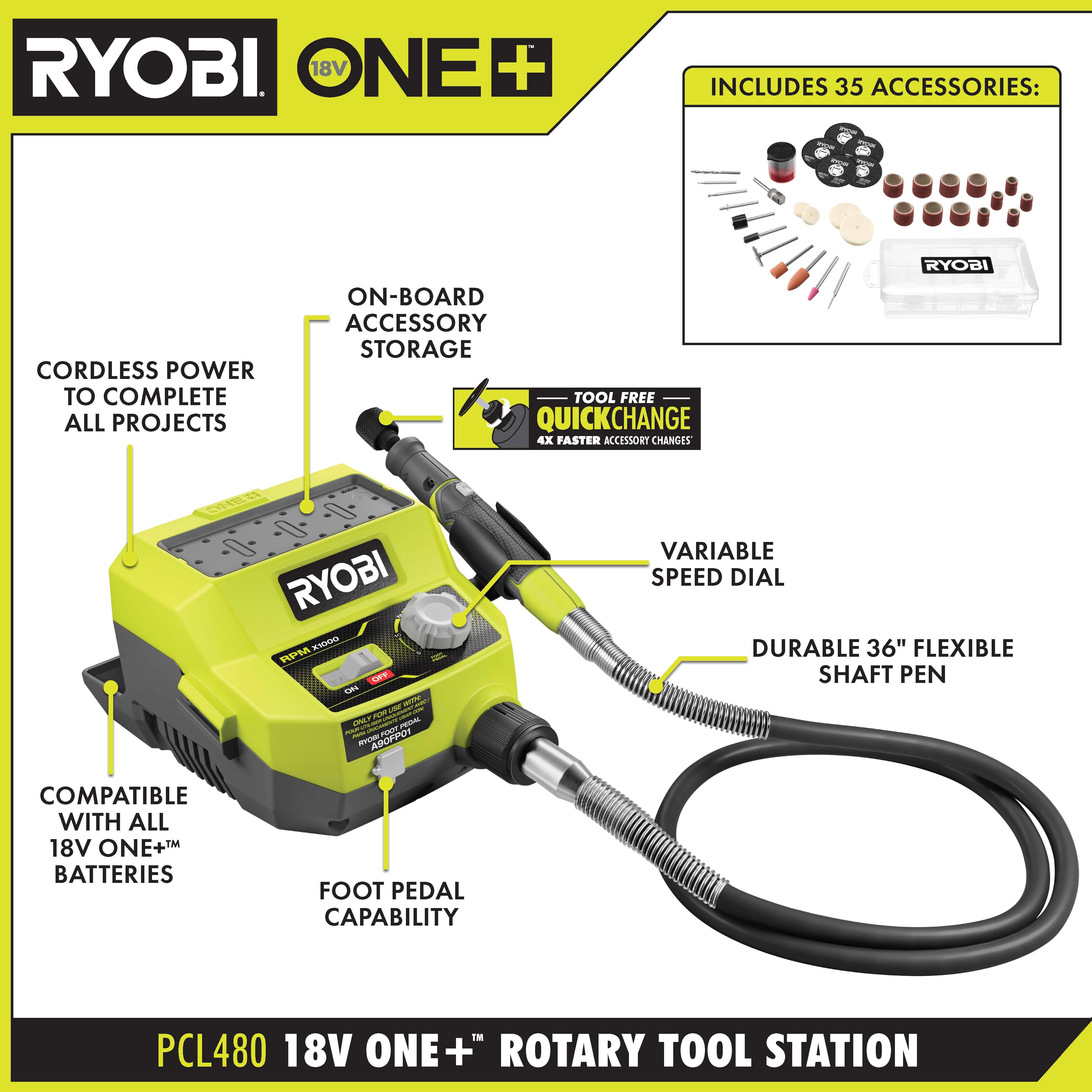 RYOBI   18V ONE+ 旋轉工具站套裝(TOOL ONLY) RYOBI