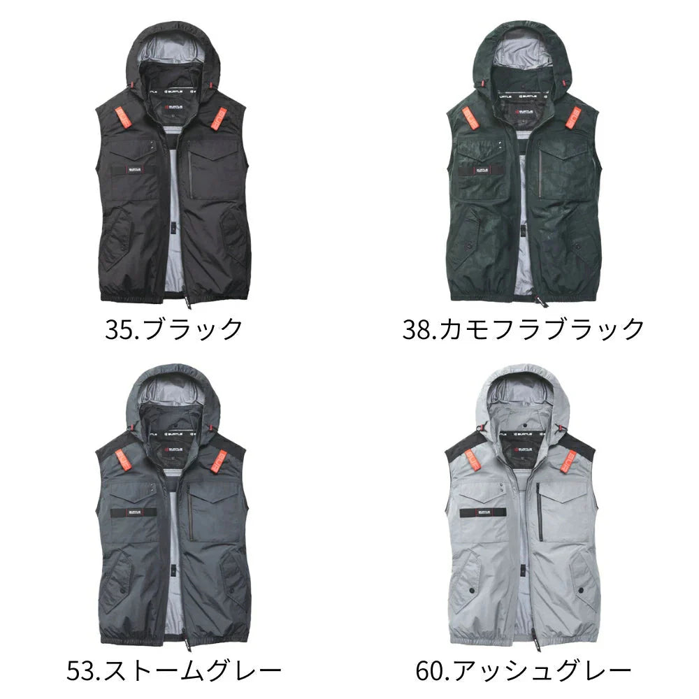BURTLE AC1154 AC戰術背心（男女通用）2026款，尺寸M-3XL，4種顏色，相容於飛機全套安全帶，風扇及電池需另購 日本直送BURTLE