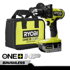 RYOBI ONE+ HP 18V 無刷無繩 1/2 英寸鎚鑽套裝 RYOBI 良明（美行）