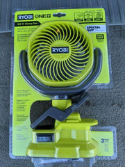 RYOBI 18V 便攜式風扇帶夾（淨機） RYOBI 良明（美行）