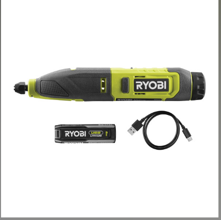 新款Ryobi USB 鋰電 Carver 4V RPC4-120G 2.0Ah*1套裝（美國美行）現貨獨家發售 RYOBI 良明（美國）